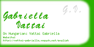 gabriella vattai business card